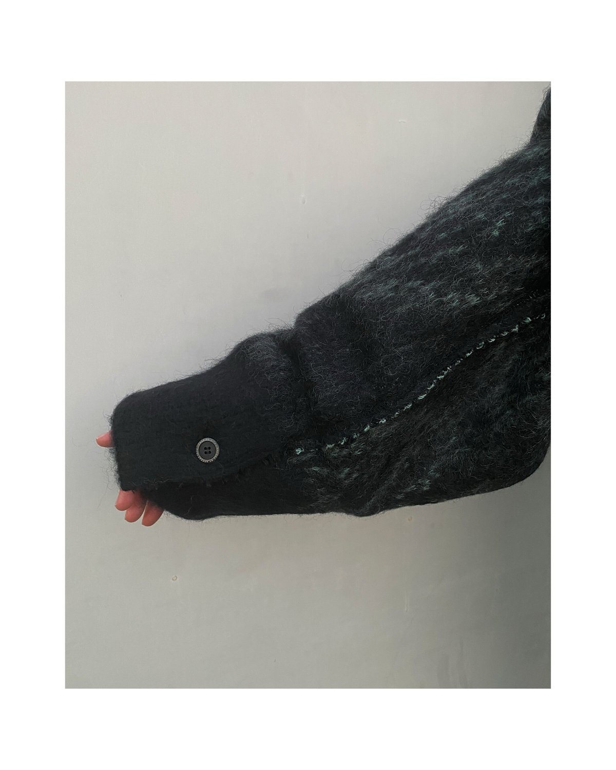 faccies「Mohair Jacquard Cardigan」black. | goute