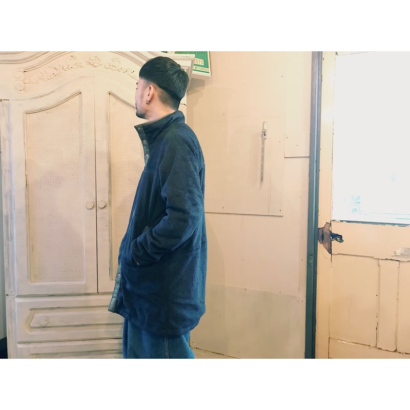 SON OF THE CHEESE 「Nomadic fleece jacket」 navy 
