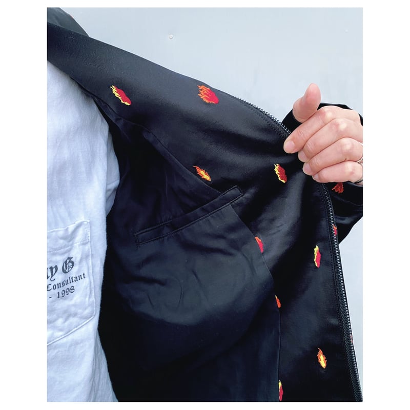 SON OF THE CHEESE「FIRE SATIN JACKET」 | gouter l