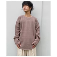 FACCIES「HEAVY THERMAL PULL OVER」brown.