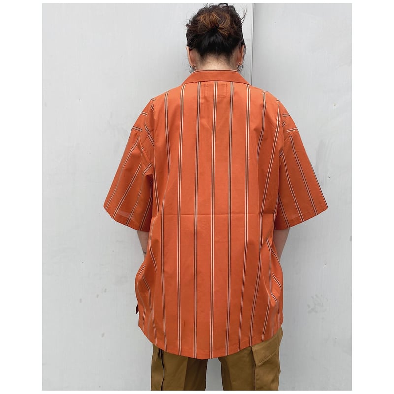 美品！　SON OF THE CHEESE 半袖シャツ L SON OF THE CHEESE / Simple Stripe Shirt(WHITE) | ANERCA & L.I.V