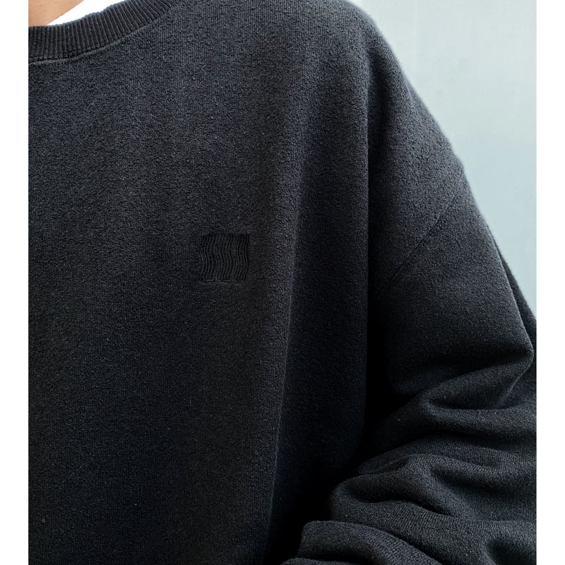 COMFORTABLE REASON「Boucle Logo Sweat」black. | g