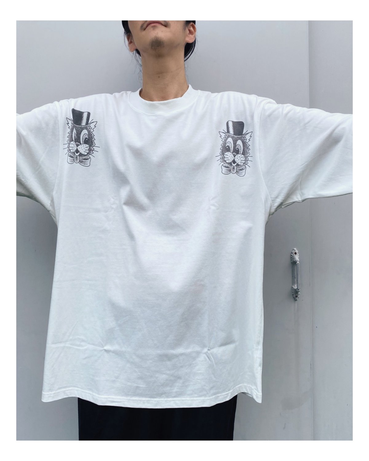BLACK WEIRDOS「Pikey Tattoo LS Tee」white. | gout