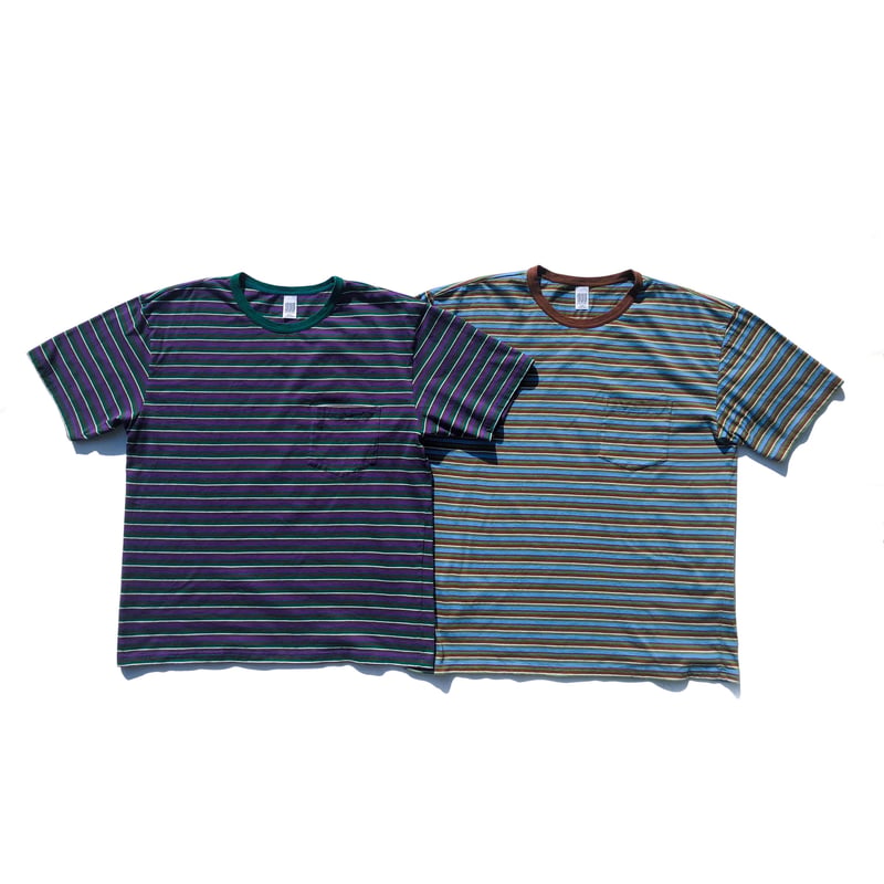 COMFORTABLE REASON「Multi Border S/S Pocket Tee」