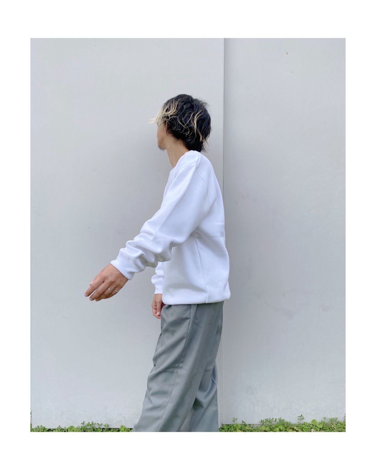 Black Weirdos レイヤード スウェット Lサイズ ホワイト 美品 BLACK WEIRDOS ブラックウィドゥ レイヤースウェット 白 L
