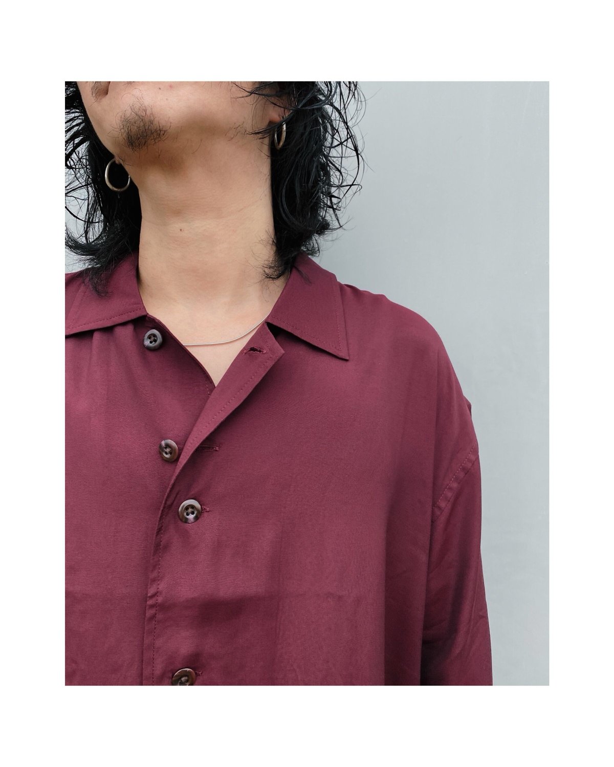TENBOX「DRUG DEALER SHIRT」burgundy. | gouter le