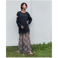 ERiKOKATORi「linen gawze top」black. | gouter le