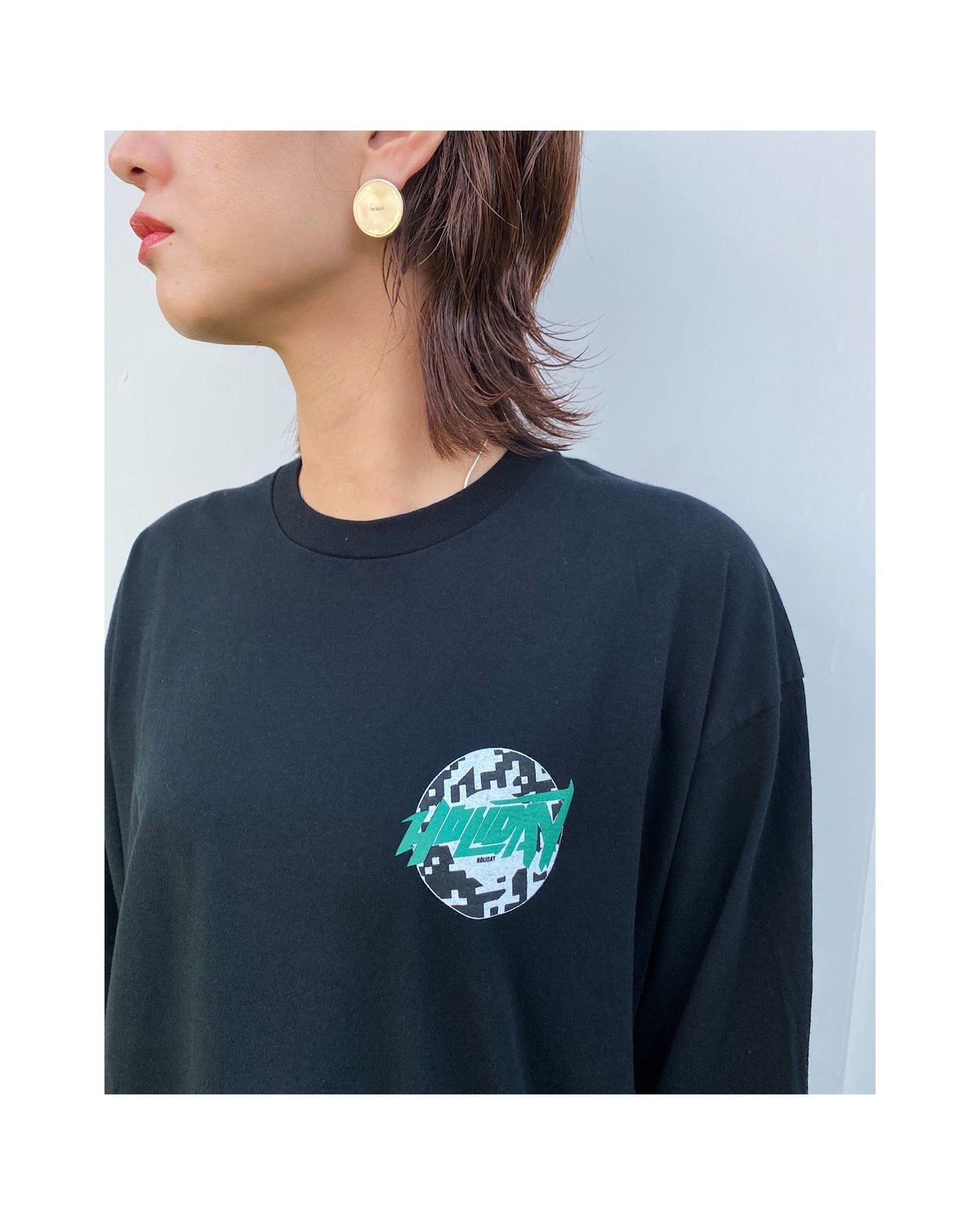 HOLIDAY「SUPER FINE L/S T-SHIRTS(CIRCLE LOGO)」b