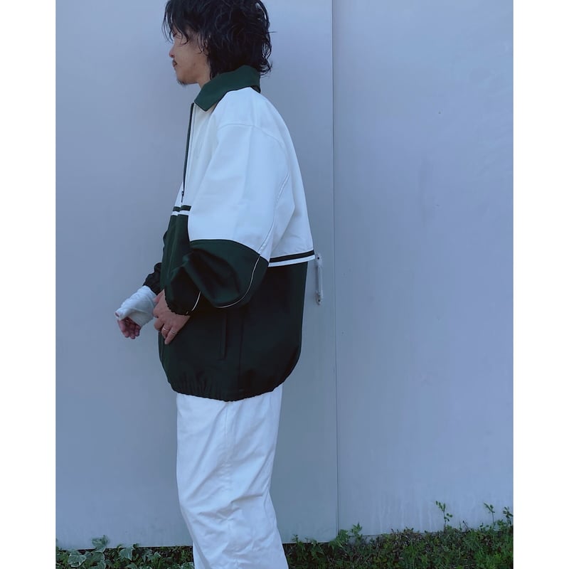 COMFORTABLE REASON「WARMUP JACKET」green. | goute