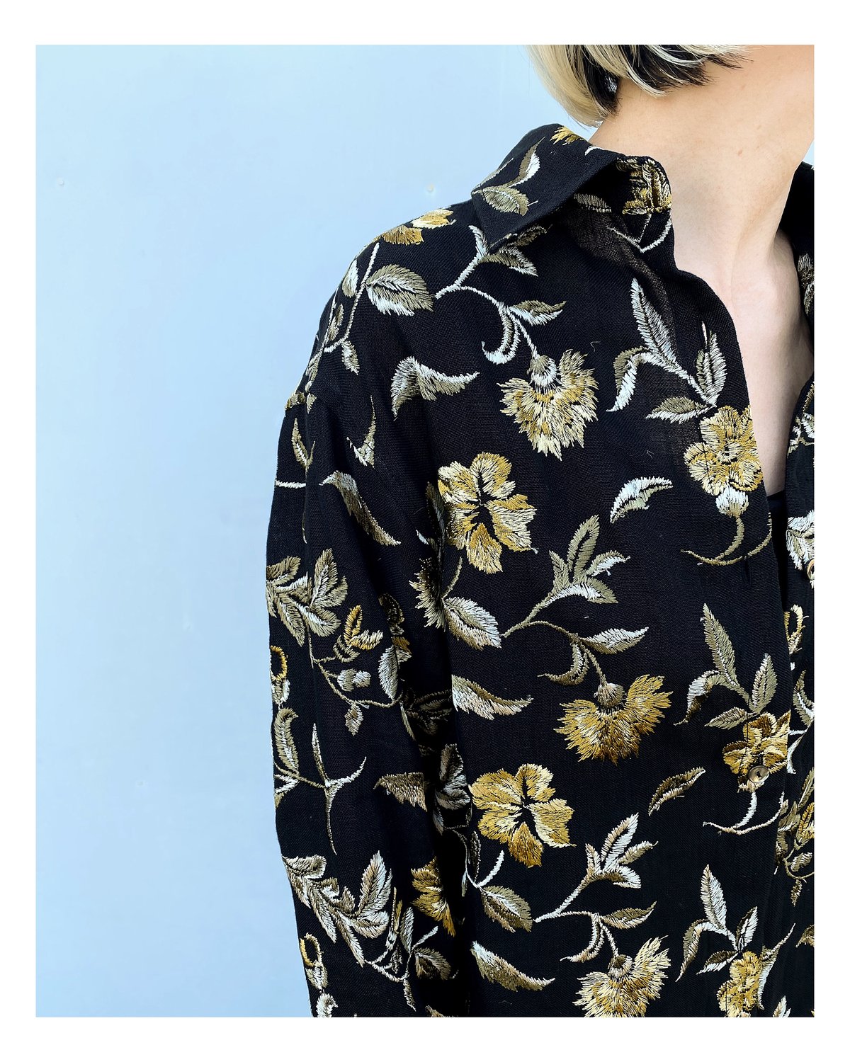 新品　ERiKOKATORi  Flower embroidery shirts 新品ERiKOKATORi Flower embroidery shirts