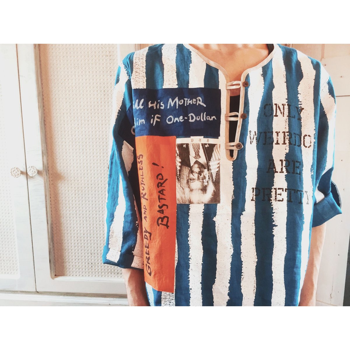 BLACK WEIRDOS ブラックウィドウ アナーキーシャツ プルオーバー Black Weirdos 「Afro Anarchy Shirt」 | gouter le