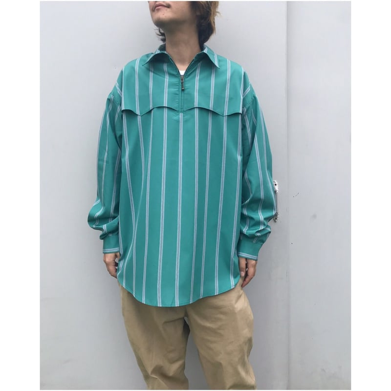 son of the cheese オープンカラーシャツ　ストライプシャツ SON OF THE CHEESE(サノバチーズ) ストライプオープンカラー