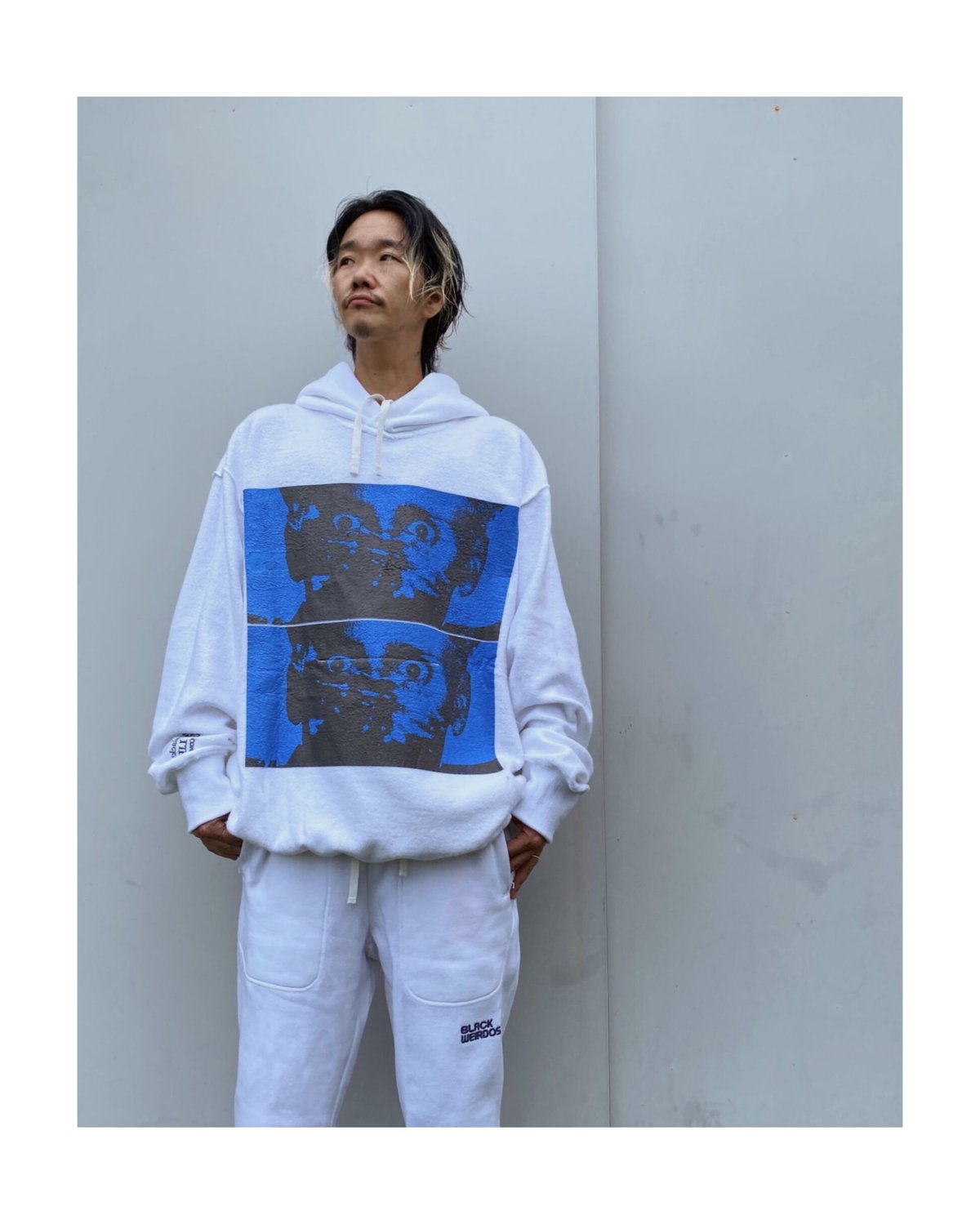 BLACK WEIRDOS「Reversible Sweat Hoodie 」white. |...