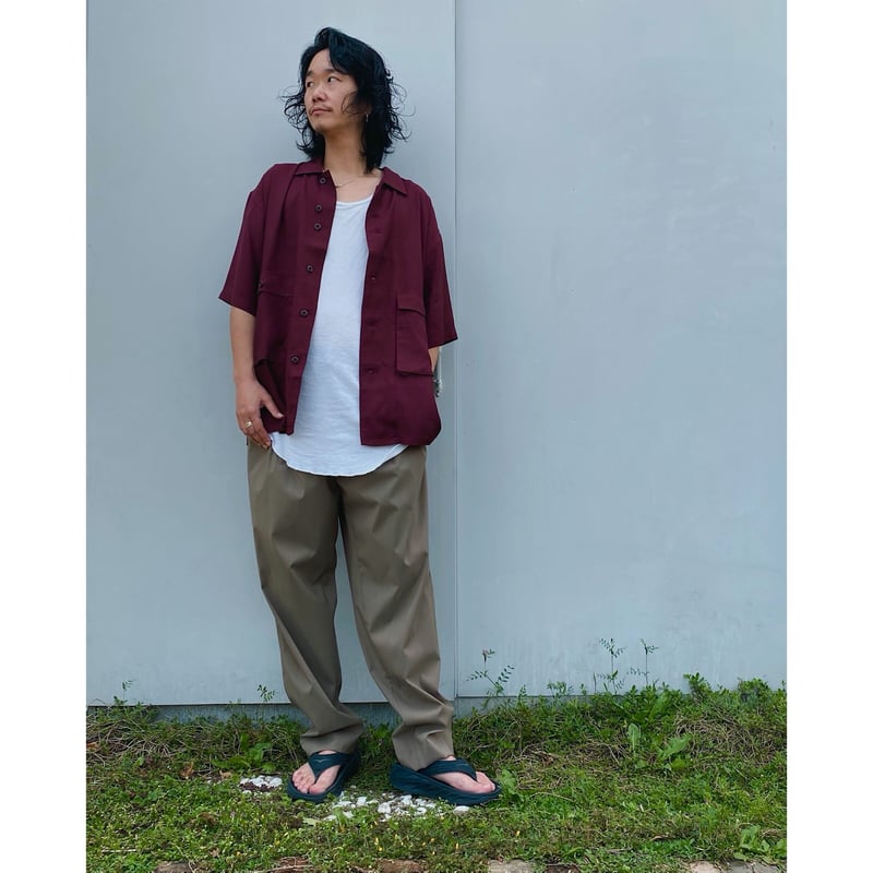 TENBOX「DRUG DEALER SHIRT」burgundy. | gouter le