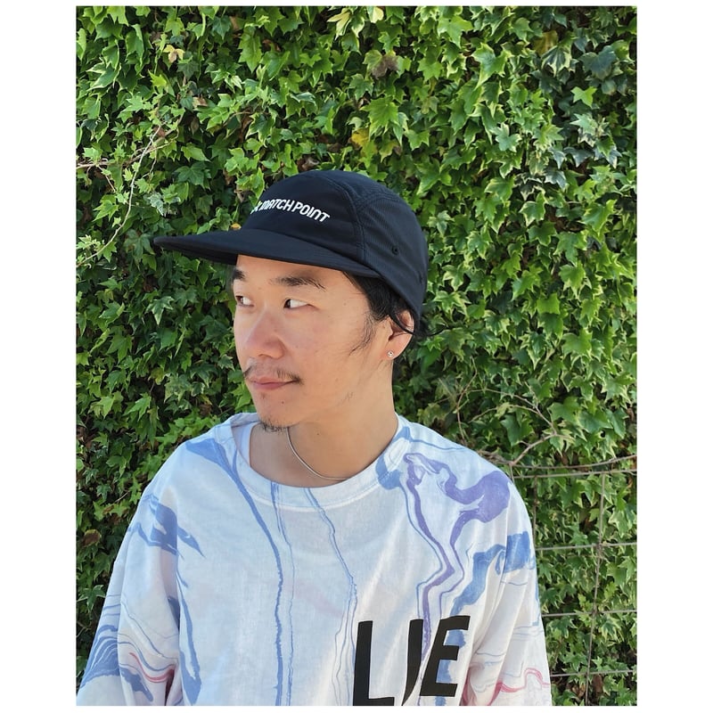 COMFORTABLE REASON ブラックキャップ COMFORTABLE REASON＞ ストレッチ スカッシュ キャップ