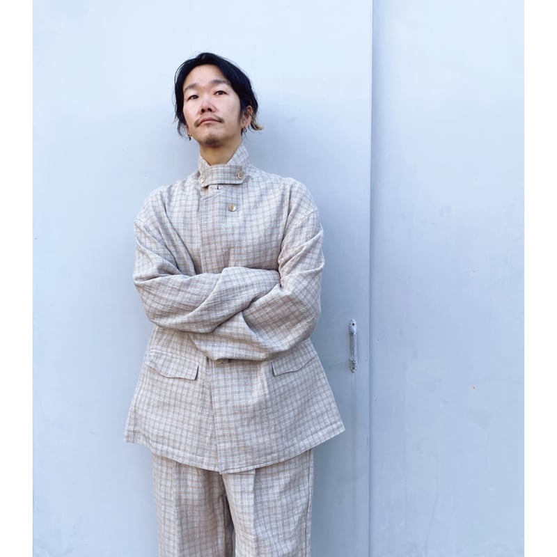 ERiKOKATORi エリコカトリ check cotton jacket ERiKOKATORi「check cotton jacket」beige. | gouter