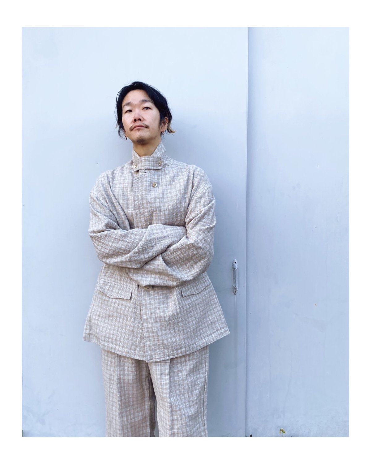 ERiKOKATORi「check cotton jacket」beige. | gouter