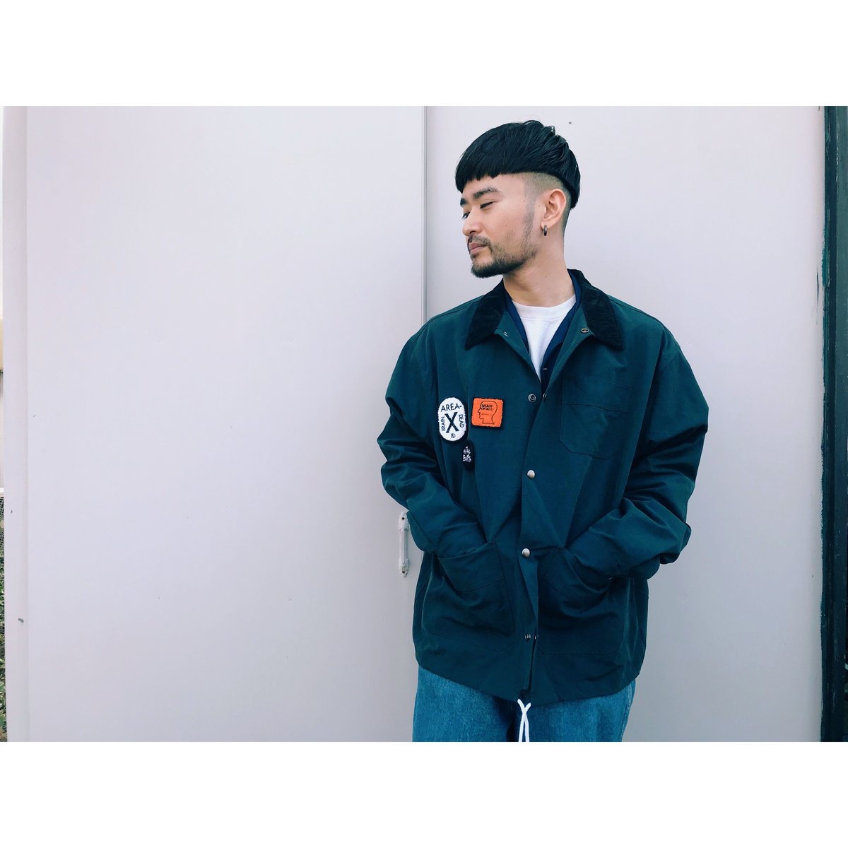 未使用・タグ付　braindead　Cropped Chore　チョアジャケット Brain Dead Men's Cropped Chore Jacket in Black Brain Dead