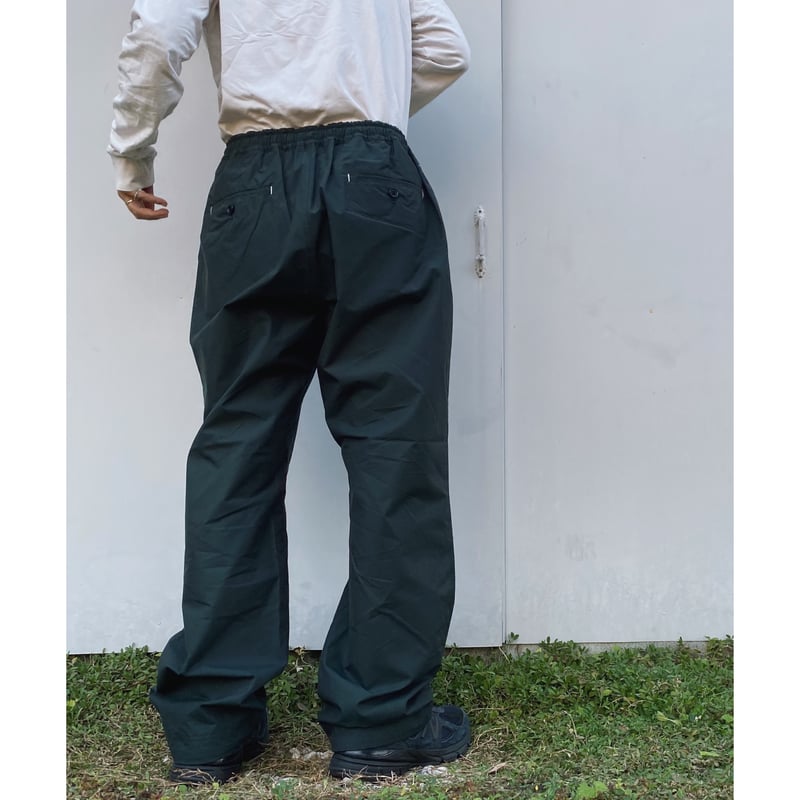 【新品タグ付】ETHOS/THICKER TROUSERS NAVY GREEN ETHOS「THICKER TROUSERS」 | gouter le cabinet