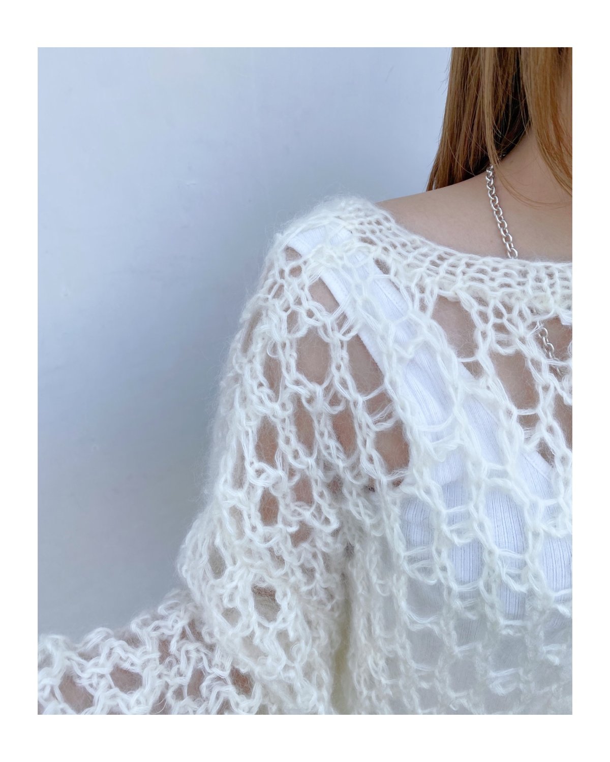 トップス erikokatori mohair hand knit cardigan ERiKOKATORi「mohair hand knit cardigan」purple. |