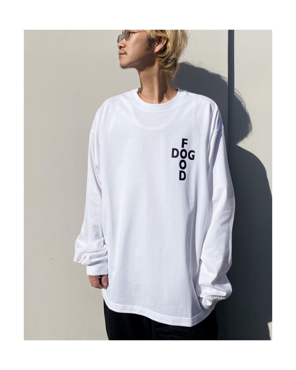 BLACK WEIRDOS「DOG FOOD L/S Tee」white. | gouter 
