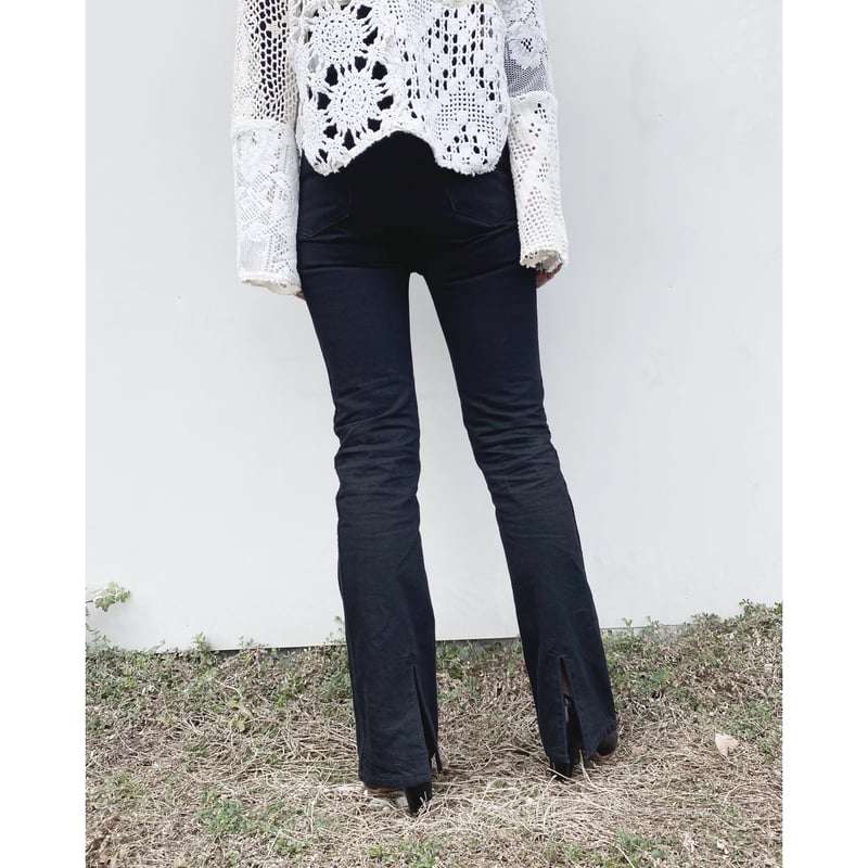 HOLIDAY HIGH WAIST SKINNY フレアデニムパンツ 2LG HIGH WAIST SKINNY FLARE DENIM PANTS｜HOLIDAY（ホリデイ