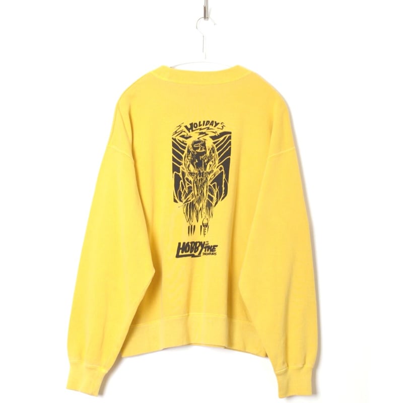 HOLIDAY「MINI SWEAT CREW-NECK（HOBBY）」yellow. | g