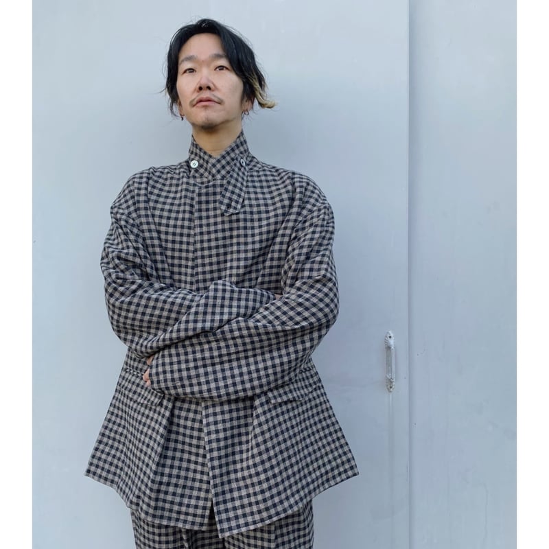 今期 ERiKOKATORi check cotton JKT ERiKOKATORi「check cotton jacket」black. | gouter