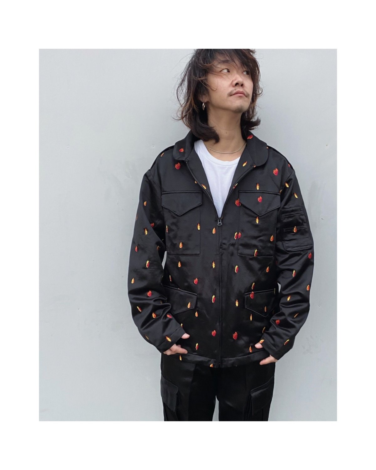 SON OF THE CHEESE「FIRE SATIN JACKET」 | gouter l