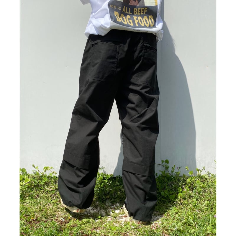 BLACK WEIRDOS ブラックウィドウ　サイドジップ　切り替えカーゴパンツ BLACK WEIRDOS ブラックウィドウ サイドジップ 切り替えカーゴ