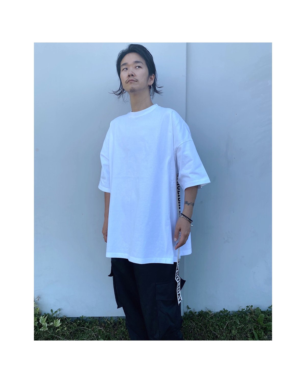 HOLIDAY SUPER FINE L/S MINI DRESS:カットソー HOLIDAY「SUPER FINE DRY S/S MINI DRESS(TAPE)」whi