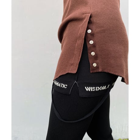 TAN.「WAFFLE TANK TOP」brown.