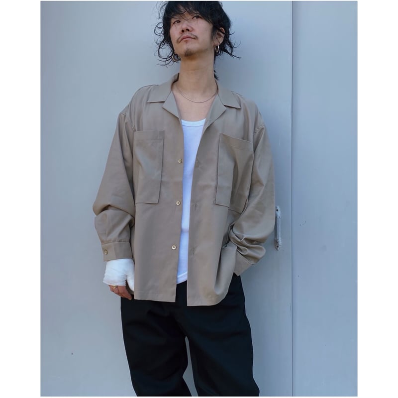 SON OF THE CHEESE 「BOX POCKET L/S」beige. | gout SON OF THE CHEESE 「BOX POCKET L/S」beige. | gout