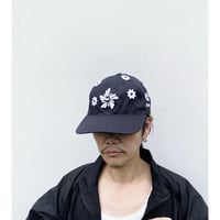 NICK GEAR「3D Flower Logo Cap」navy.