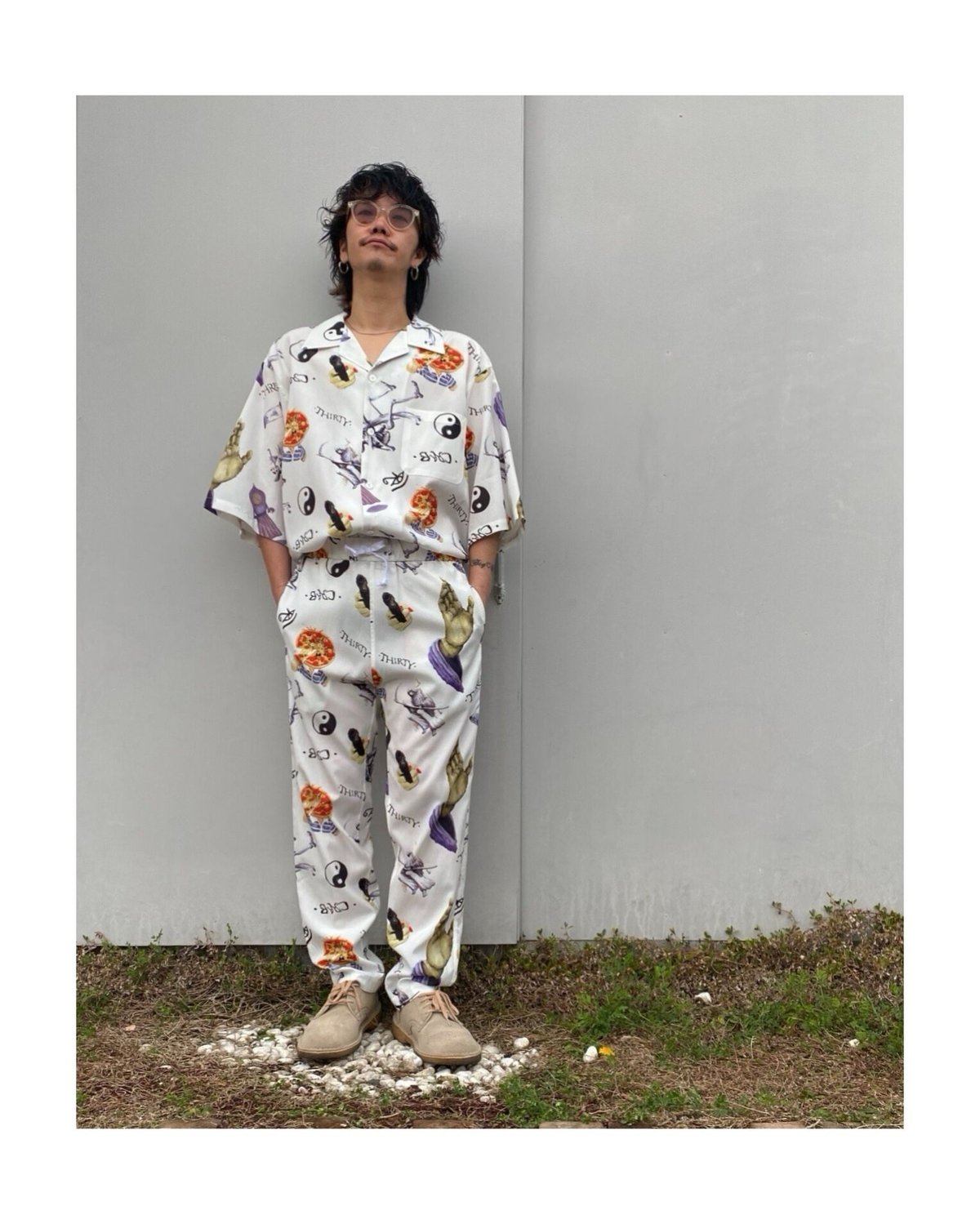 Black Weirdos 25SS ヘビーメタル アロハシャツ 未使用品】Black Weirdos 25SS ヘビーメタル アロハシャツ