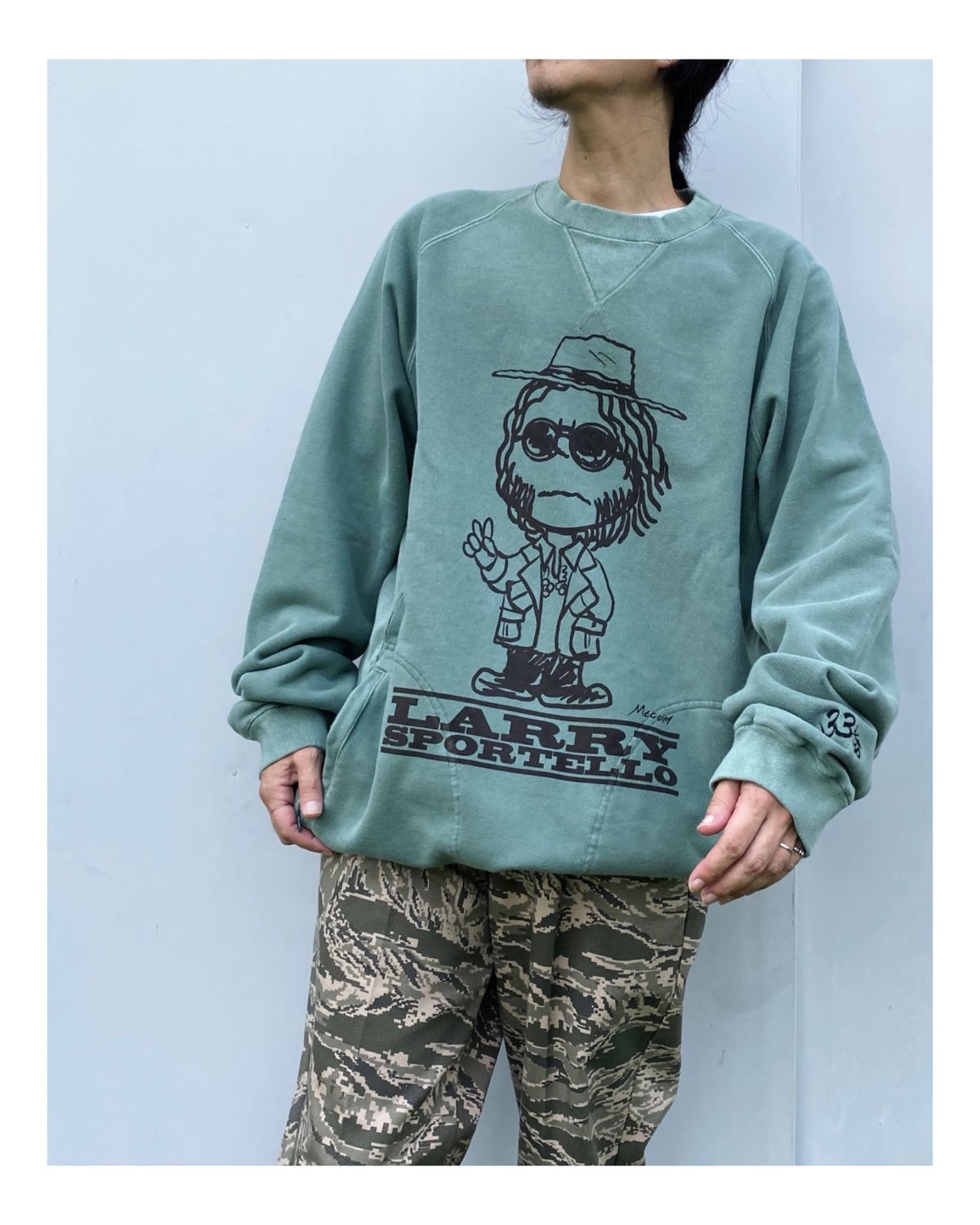 BLACK WEIRDOS「Crewneck Sweat Shirt」green. | gou
