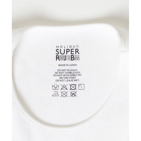 HOLIDAY「SUPER RIB COMPACT TANK TOP」white.