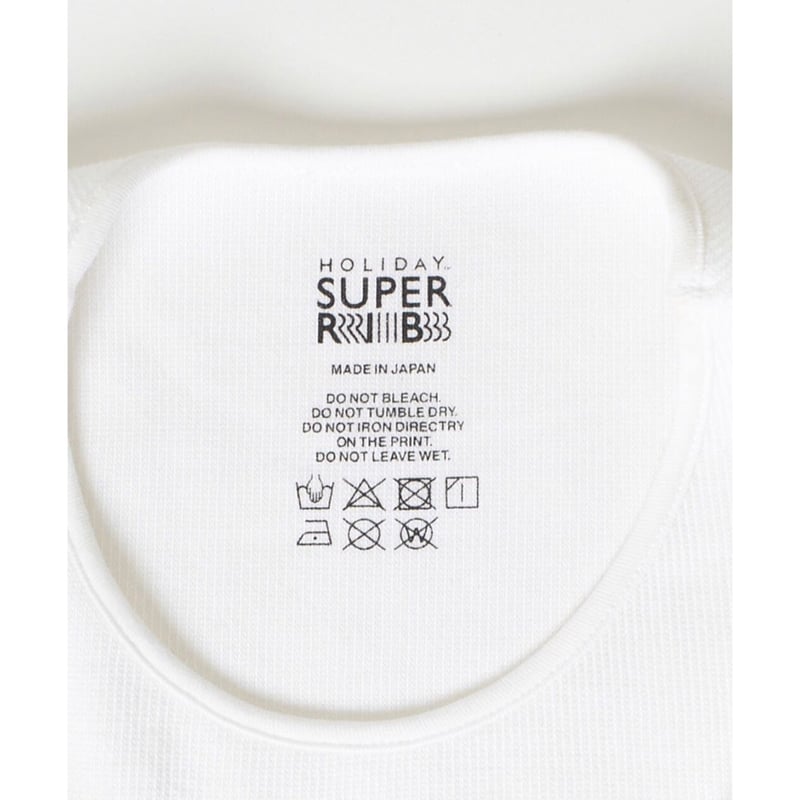 HOLIDAY「SUPER RIB COMPACT TANK TOP」white. | gou
