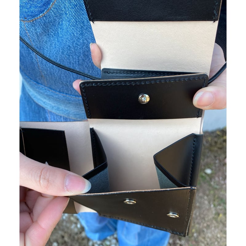 MARROW「STRING WALLET」black. | gouter le cabinet