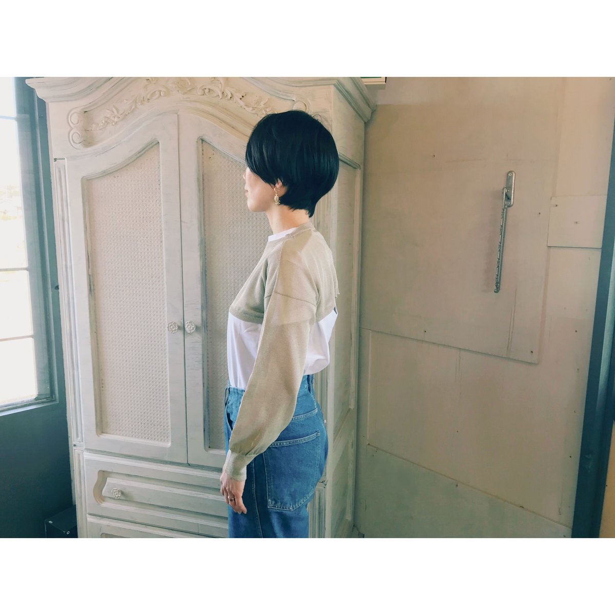 ボレロ STUDIOUS - TAN:LUSTER BOLERO TAN. 「LUSTER BOLERO」silver | gouter le cabinet