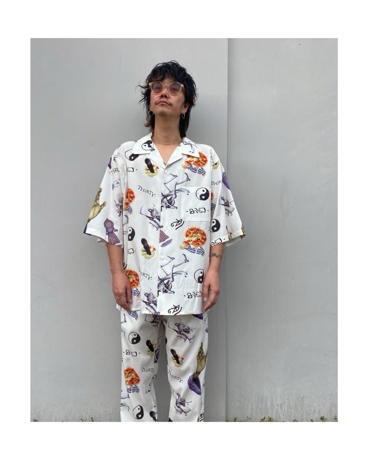 BLACK WEIRDOS「33 Aloha S/S Shirt」white. | goute