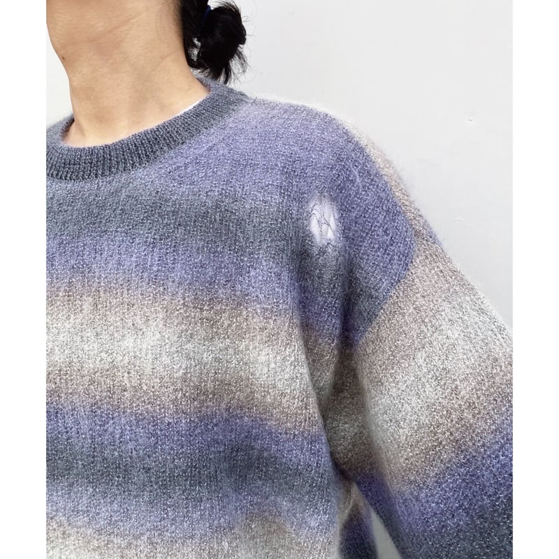 FACCIES-Gradation Damage Knit