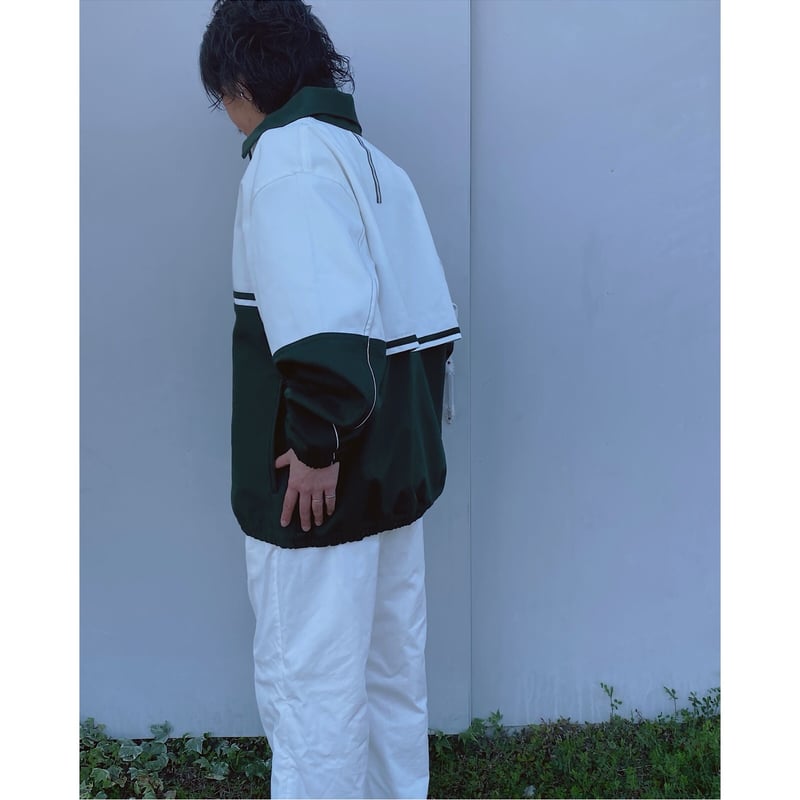 COMFORTABLE REASON「WARMUP JACKET」green. | goute
