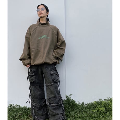 BLACK WEIRDOS「DENIM ANORAK SHIRT」