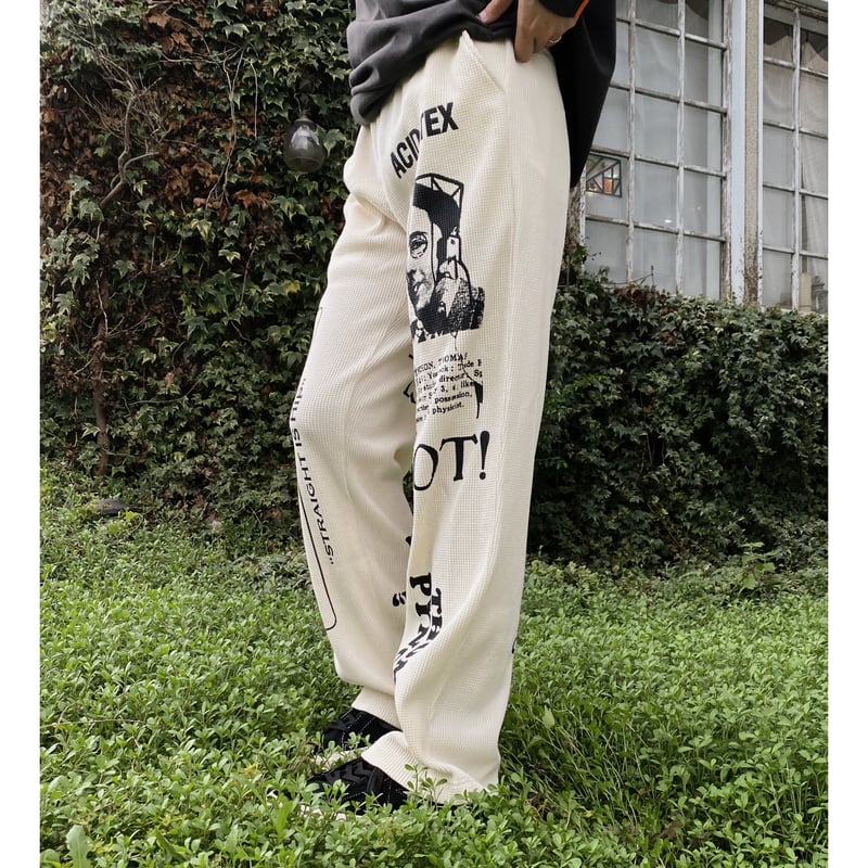 BLACK WEIRDOS「Thermal Pants」white. | gouter le