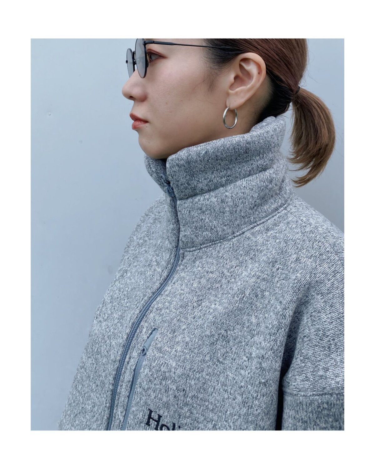 HOLIDAY「THERMAL PRO FLEECE ZIP UP JACKET」h.gray HOLIDAY「THERMAL PRO FLEECE ZIP UP JACKET」h.gray