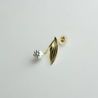 吉田史　OLD TO NEW　ピアス　純銀すずらん　1輪　片耳