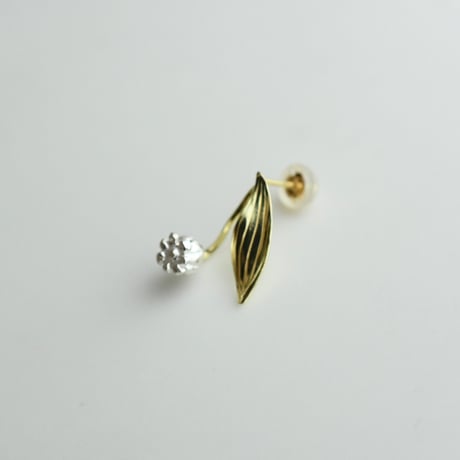 吉田史　OLD TO NEW　ピアス　純銀すずらん　1輪　片耳