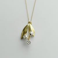 吉田史　OLD TO NEW 　ネックレス　純銀すずらん　3輪