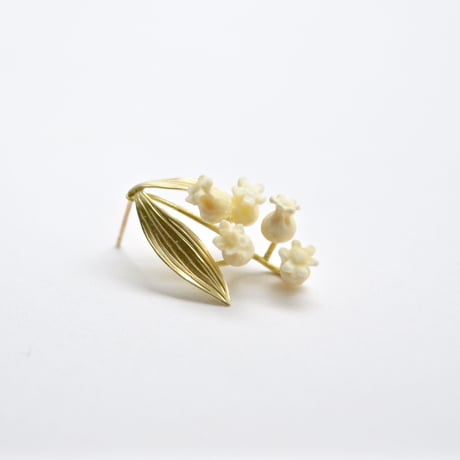 吉田史　OLD TO NEW　ピアス　すずらん　5輪　片耳
